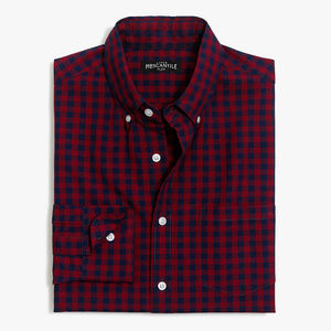 J Crew Slim Flex Washed Gingham Check L/S Shirt